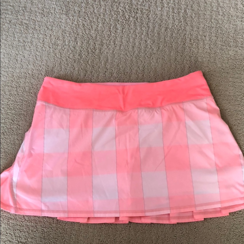 Lululemon Bleached Coral pace setter skirt 8